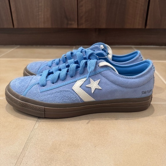 Converse Star Player 76 Suede Low 'Light Blue'sz 10.5, 11